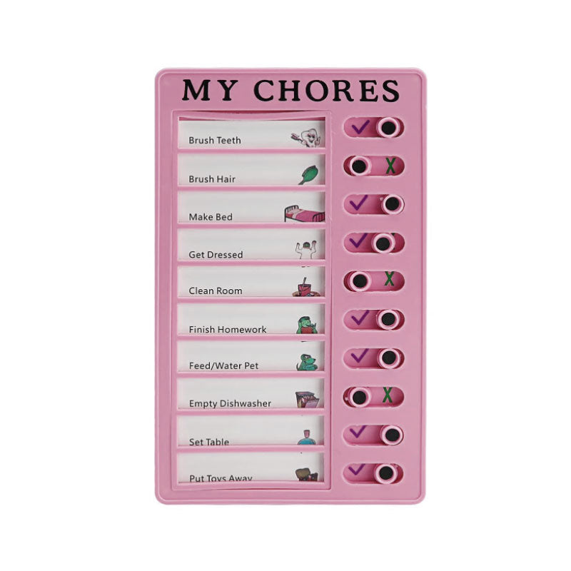 Children'S Self-Discipline Punch Card