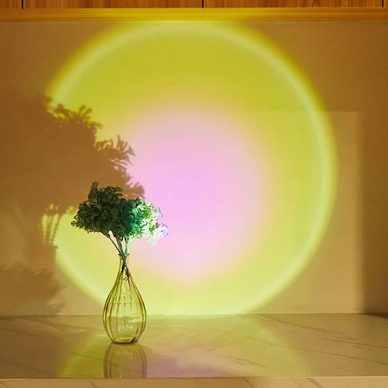 Sunset Projection Under Cabinet Light