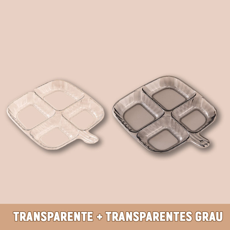 Mehrzweck-Zutatentablett mit vier Fächern für die Küche/Multi-purpose food preparation tray