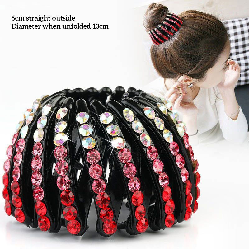 Rhinestone Bird'S Nest Curler