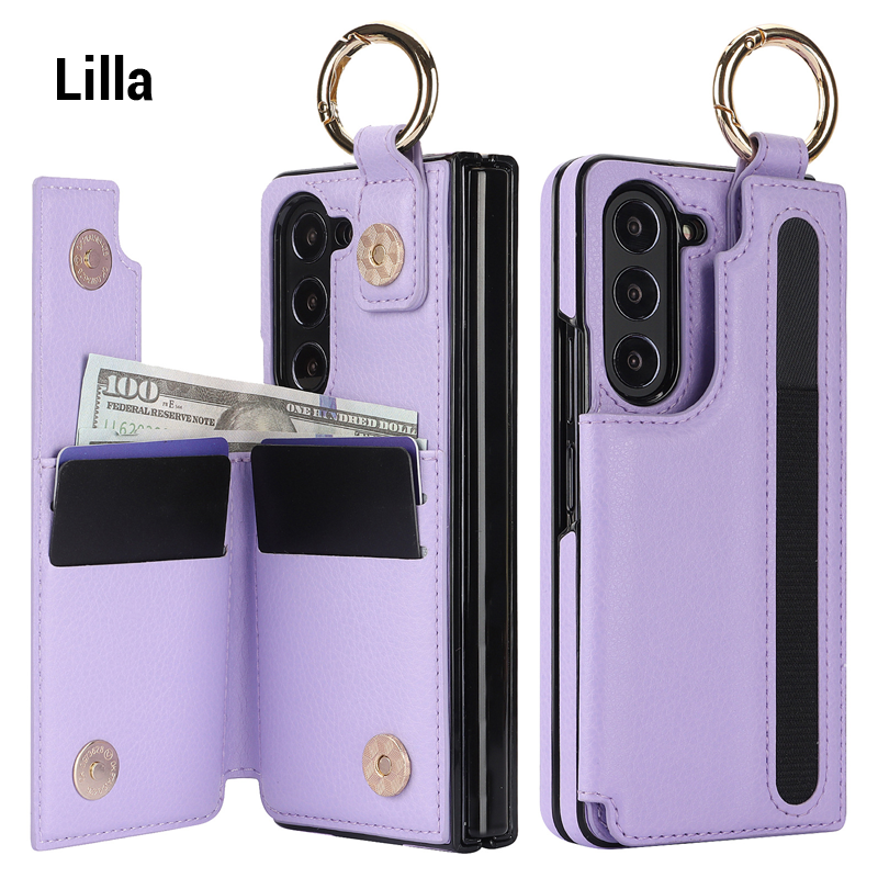 Lommebok-stil ringpenn-telefondeksel/Wallet style ring pen slot phone case