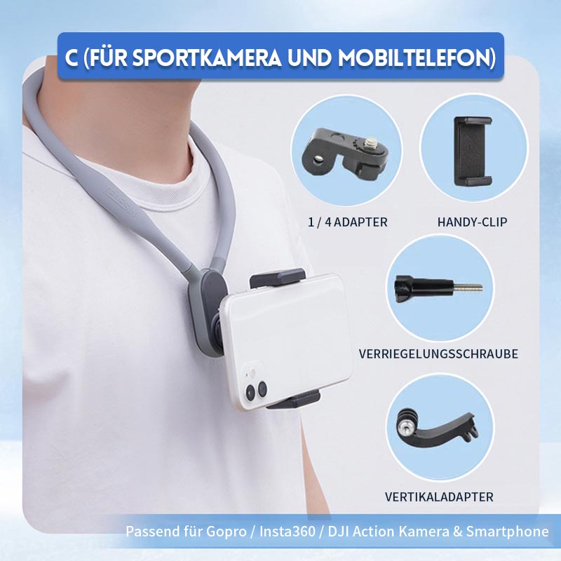 U-förmige Nackenhalterung für Sportkamera/U-shaped neck mount for sports camera