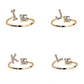 Adjustable Letter Ring