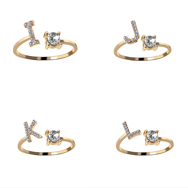 Adjustable Letter Ring