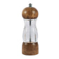 New Rubber Wood Transparent Pepper Grinder