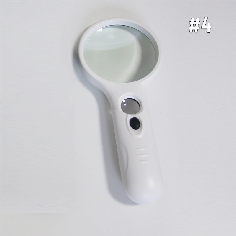Double Lens Led Light Racket Magnifying Glass