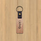 Wooden Leather Key Pendant