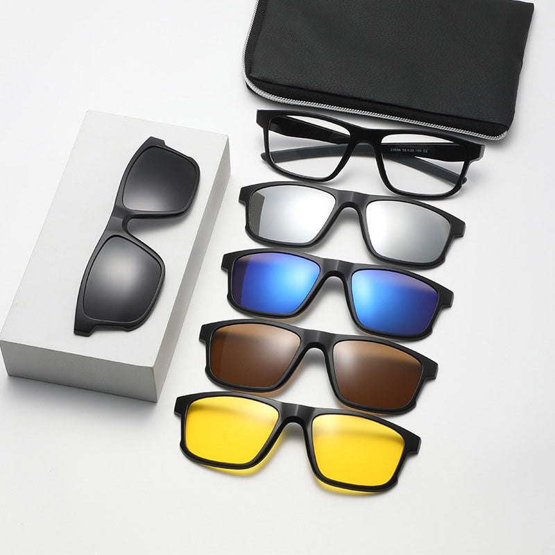 5 In 1 Magnetic Sleeve Sunglasses