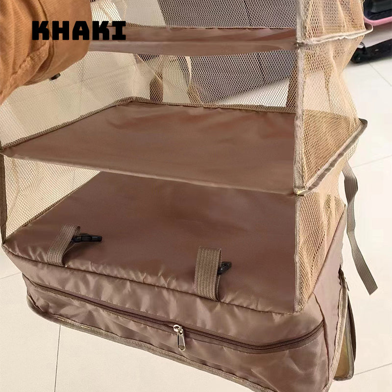 Foldable Three-Layer Hanging Bag Storage Bag