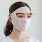 Sunscreen Mask With Brim Ice Silk Thin Sunshade Mask