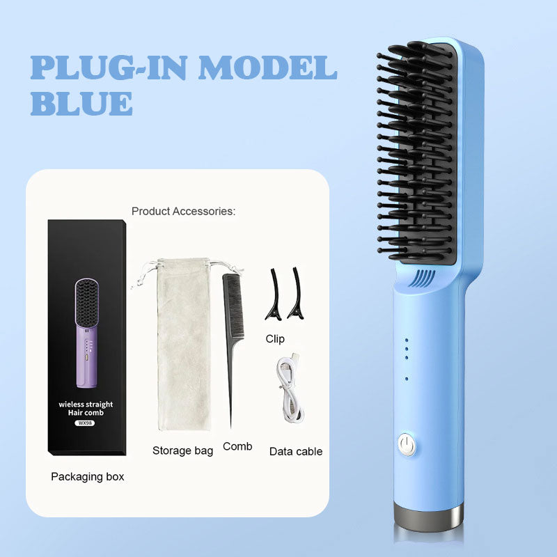 Portable Cordless Mini Hair Straightening Comb