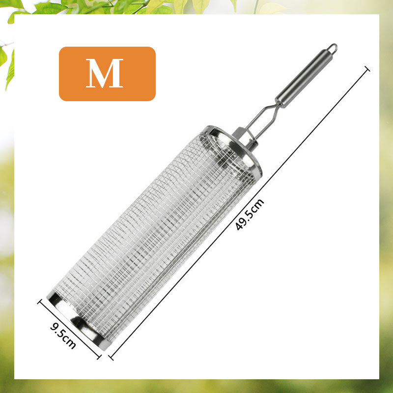Rotating Stainless Steel Barbecue Cage