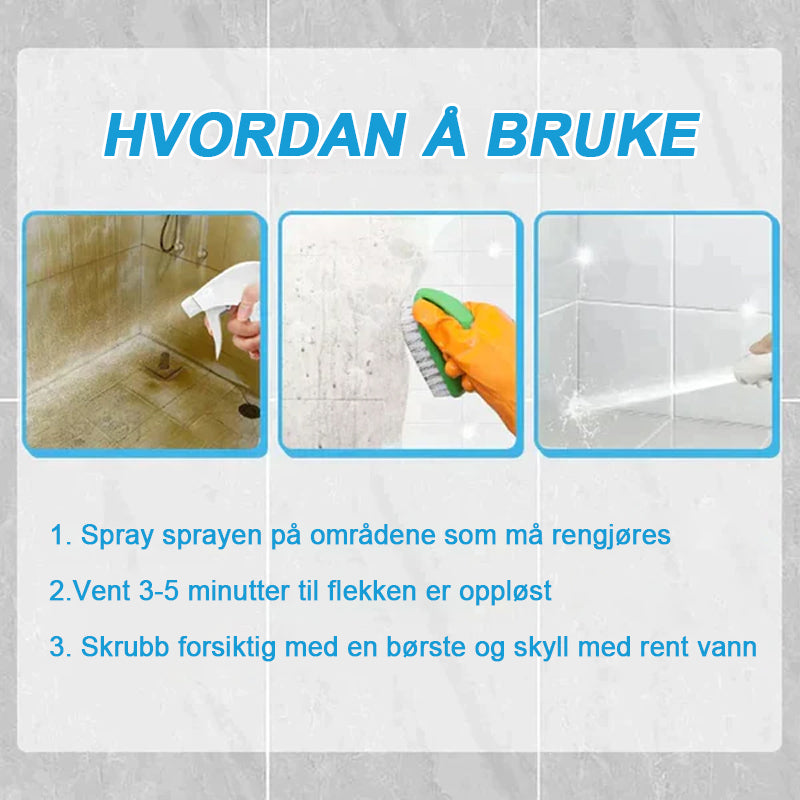 Rensesprøyte For Flisfuger/tile cleaner