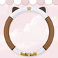 Cute Cartoon Sweet Cat Steering Wheel Cover