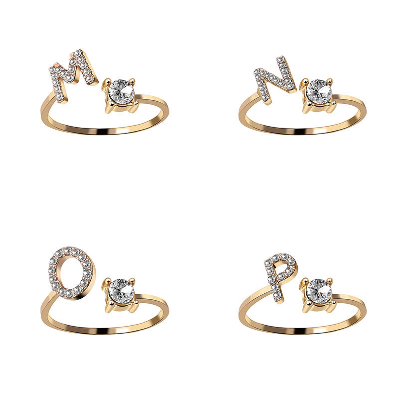 Adjustable Letter Ring