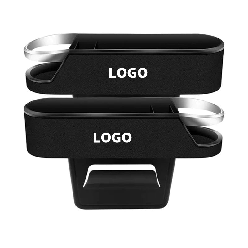 Car LOGO Stylish PU Leather Seat Gap Organizer