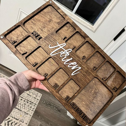 Wooden Child Growth Record Photo Frame