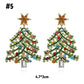Pendientes creativos de árbol de Navidad./Christmas tree earrings