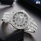 Diamant-Herrenuhr/Diamond-set Gypsophila quartz watch