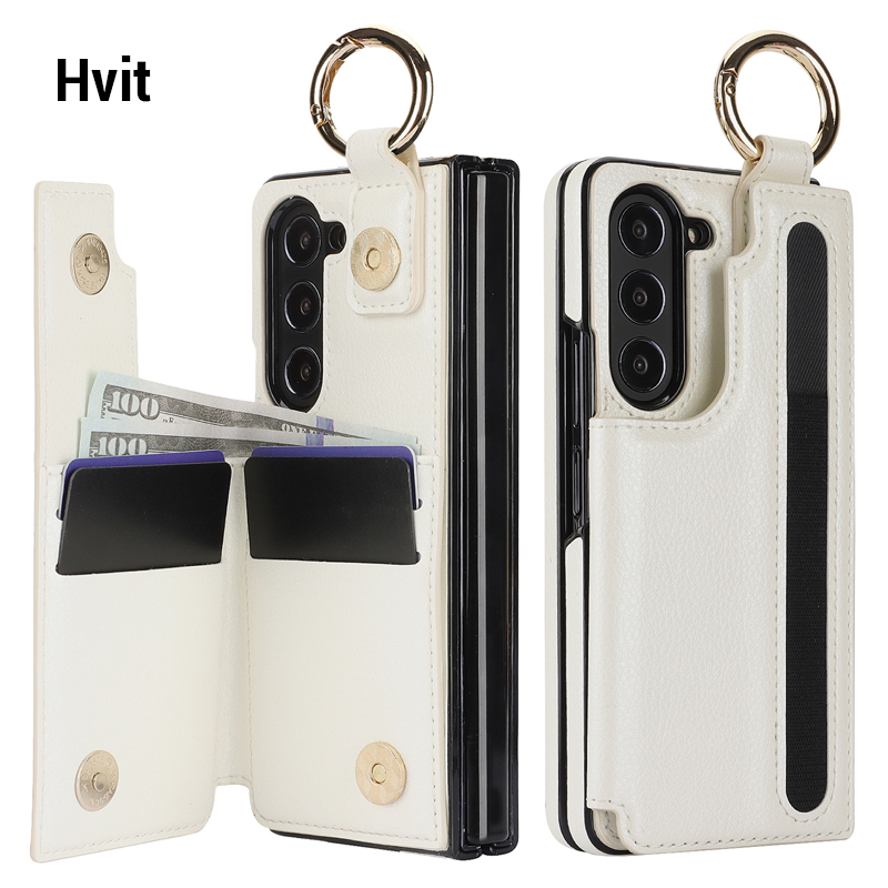 Lommebok-stil ringpenn-telefondeksel/Wallet style ring pen slot phone case