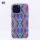 Luminous Magnetic Woven Pattern Mobile Phone Case