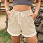 Women'S Tie Elastic Waist Denim Shorts