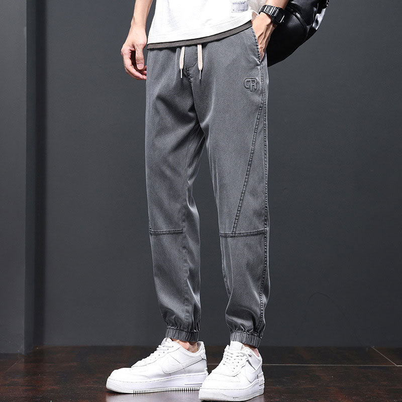 Men'S Summer Thin Casual Beamed Jeans