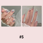 Glass Diamond Manicure Nails