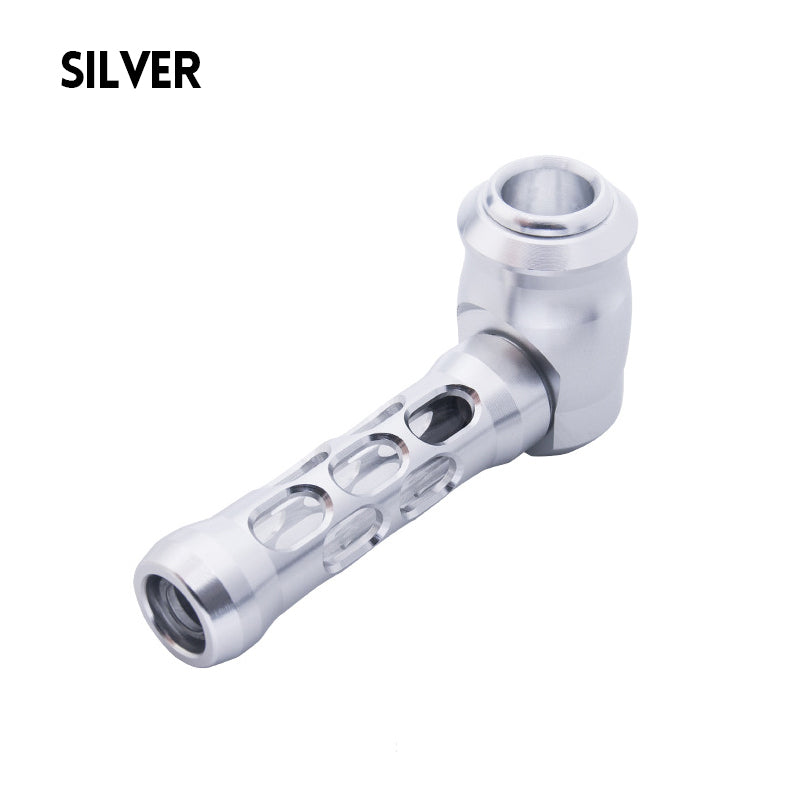 Exquisite Metal Hollowed-Out Tobacco Pipe