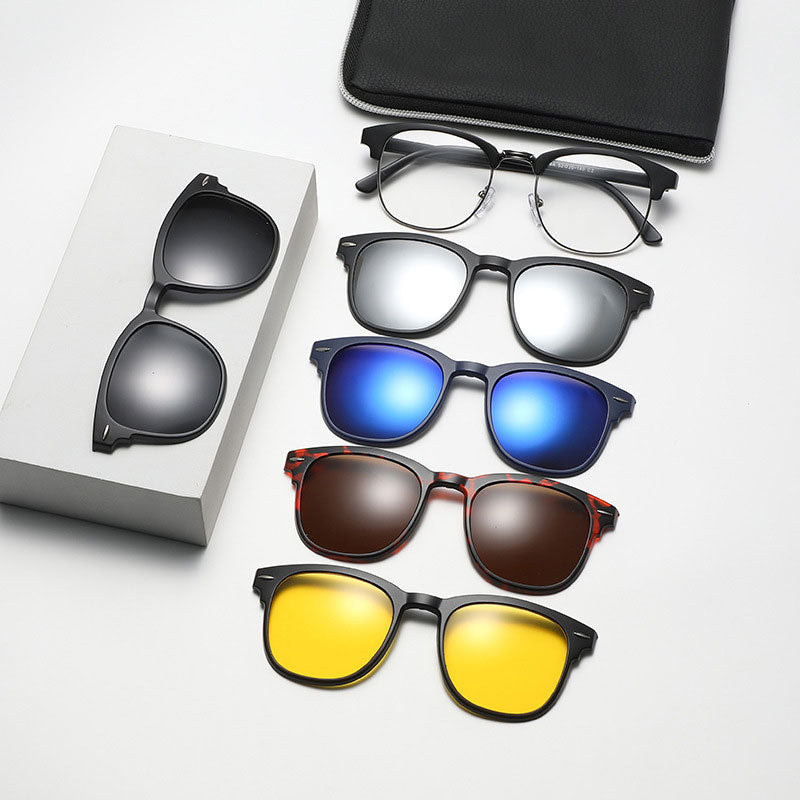 5 In 1 Magnetic Sleeve Sunglasses