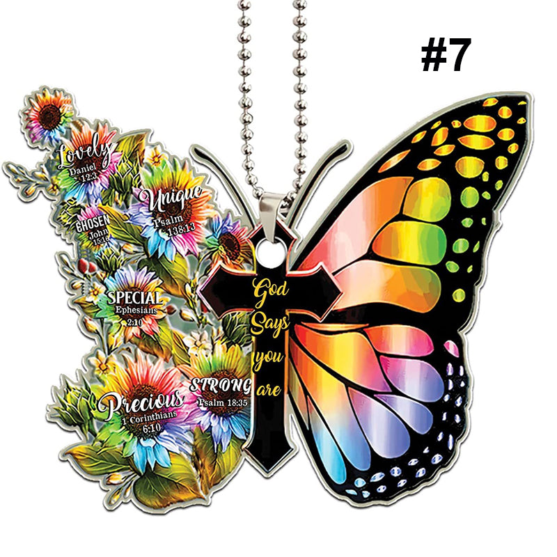 Car Interior Butterfly Pendant