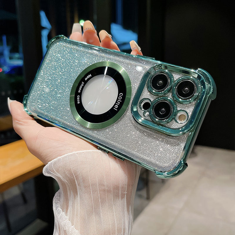 Glitter Gradient Magnetic Suction Shockproof Phone Case