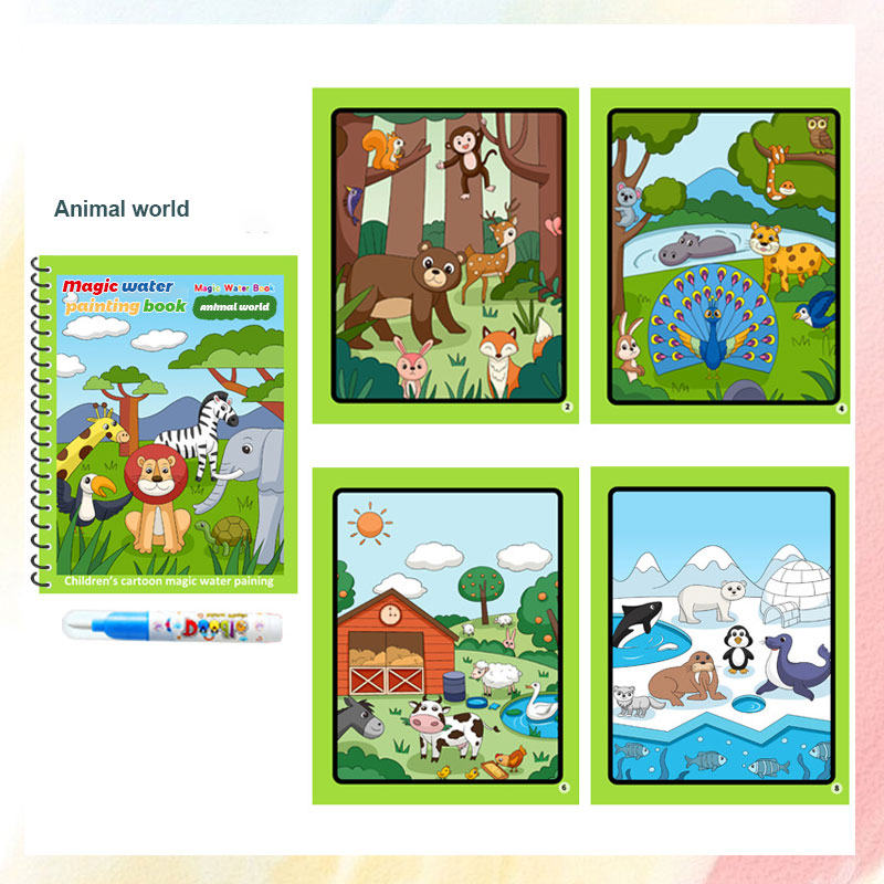 Magical Magic Doodle Water Painting Book