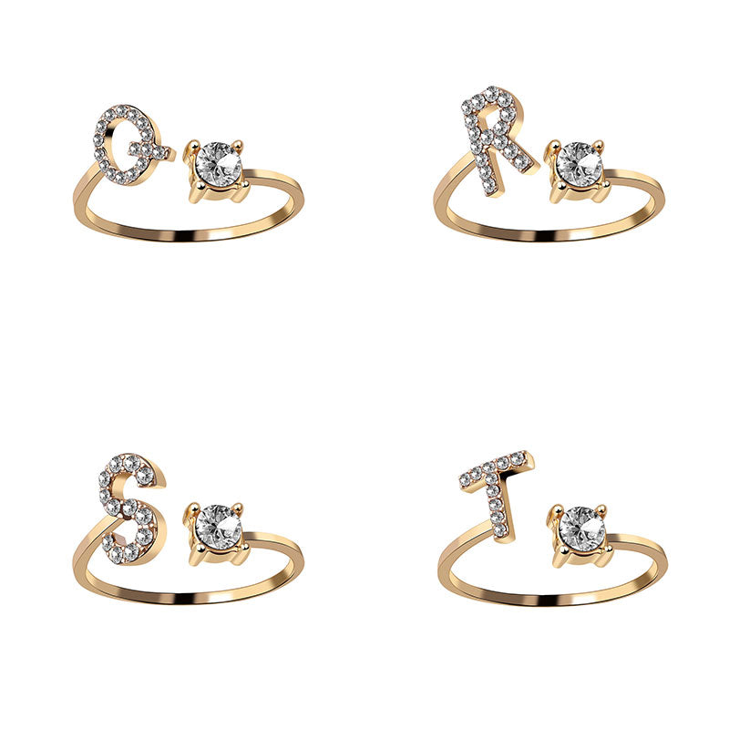 Adjustable Letter Ring
