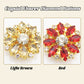Crystal Flower Diamond Buttons
