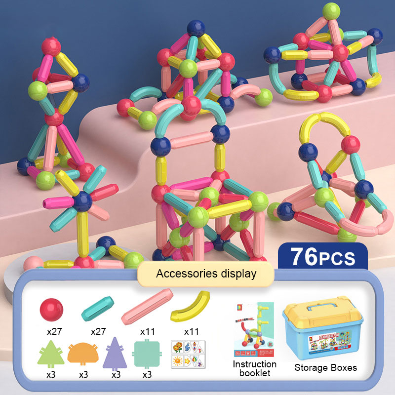 Children'S Ever-Changing Magnetic Stick Building Blocks