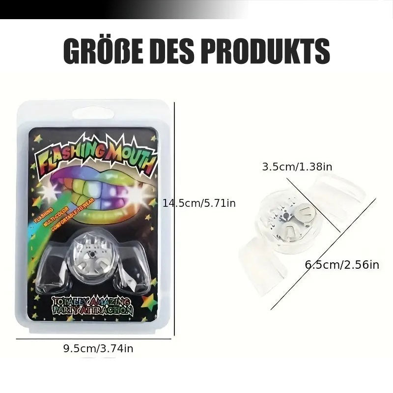 Glitzer-LED-Halloween-Glitzer-Mundbedeckung