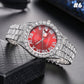 Diamant-Herrenuhr/Diamond-set Gypsophila quartz watch
