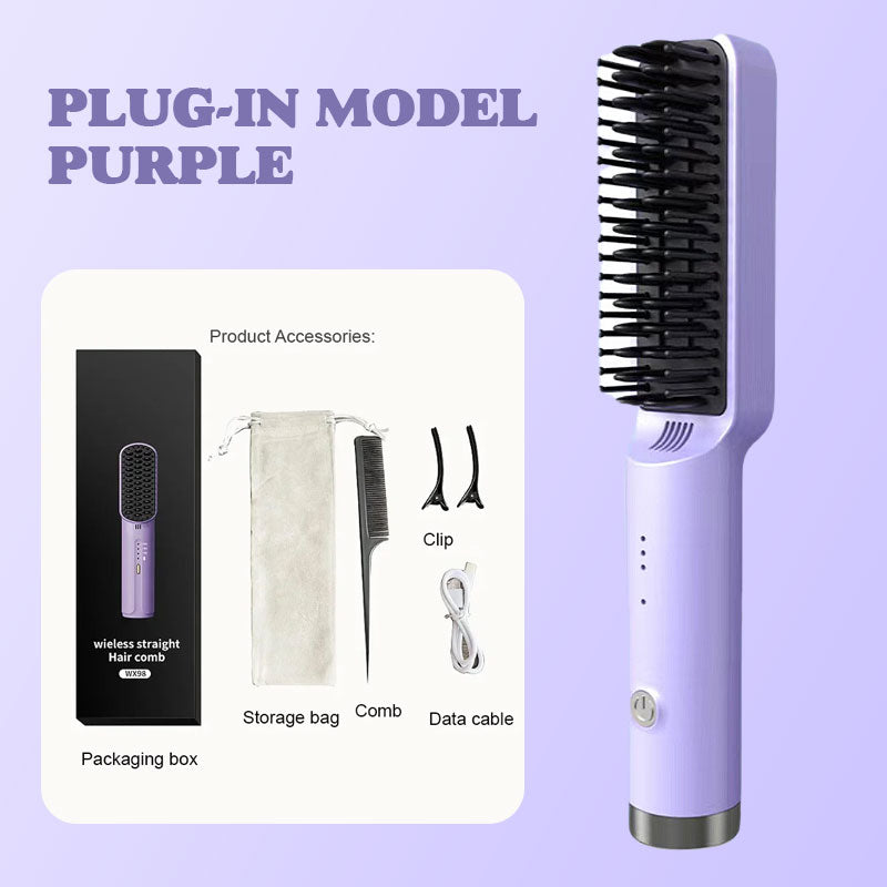 Portable Cordless Mini Hair Straightening Comb