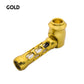 Exquisite Metal Hollowed-Out Tobacco Pipe