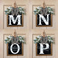 Wooden Letter Front Door Decoration Hanging Sign