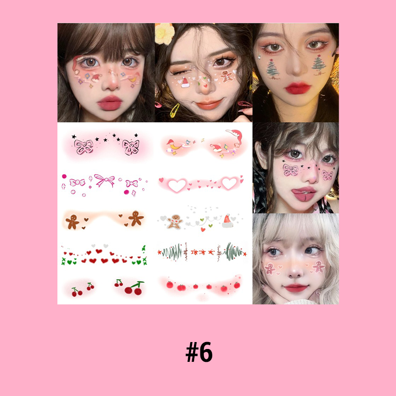Christmas Makeup Tattoo Stickers