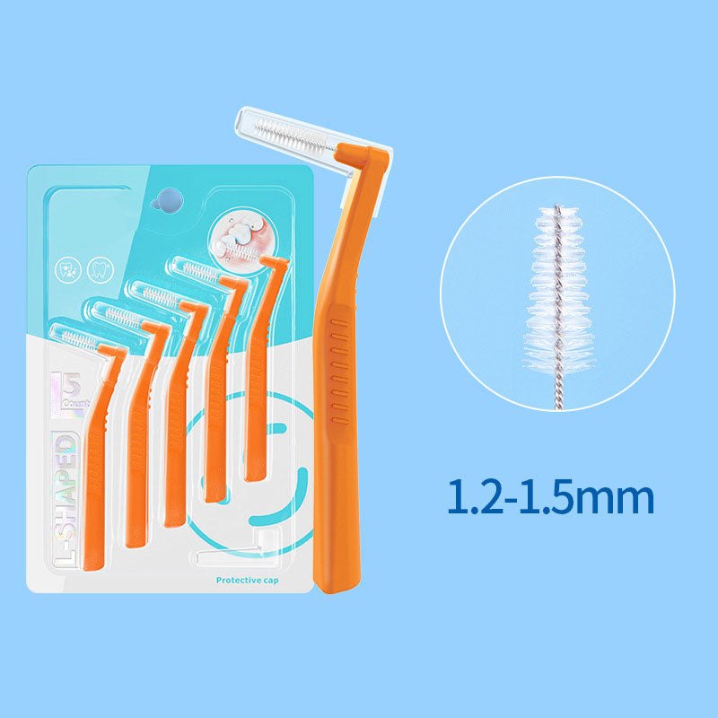 L-Shaped Gap Cleaning Interdental Brush