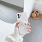 Different Pupil Black And White Cat Phone Case