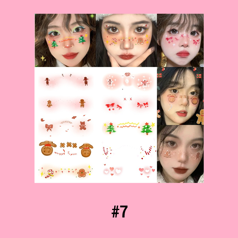 Christmas Makeup Tattoo Stickers