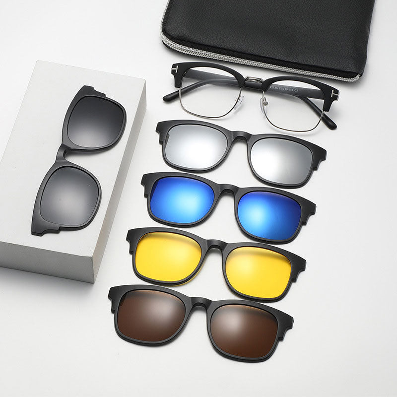 5 In 1 Magnetic Sleeve Sunglasses