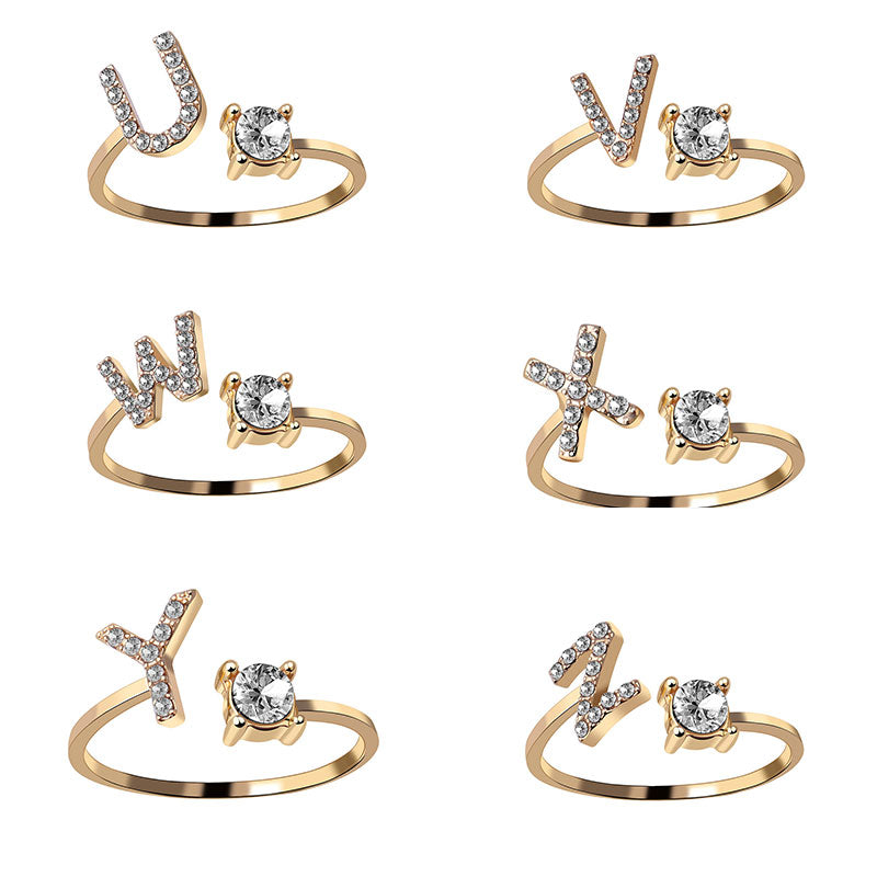 Adjustable Letter Ring