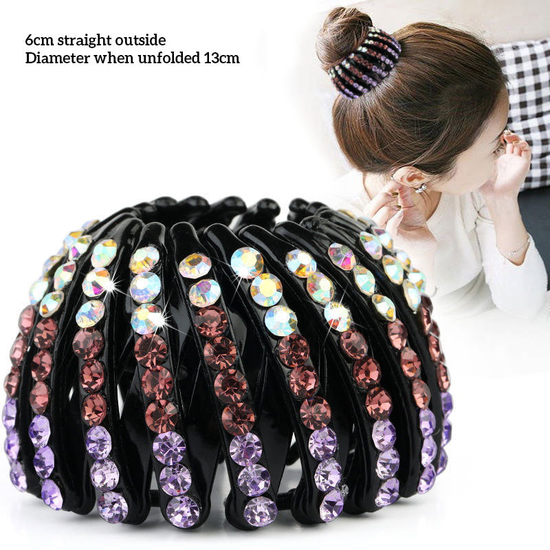Rhinestone Bird'S Nest Curler