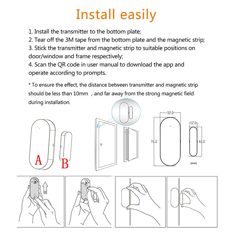 Wifi Tuya Smart Door And Window Detector
