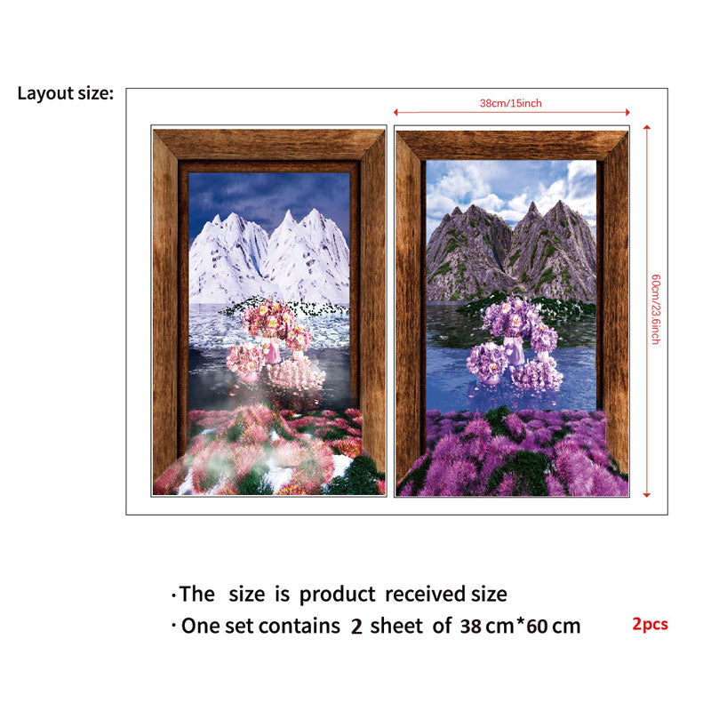 Potted Plant Illustration Decorative Sticker